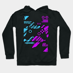 Futuristic Gamer Controller Theme Hoodie